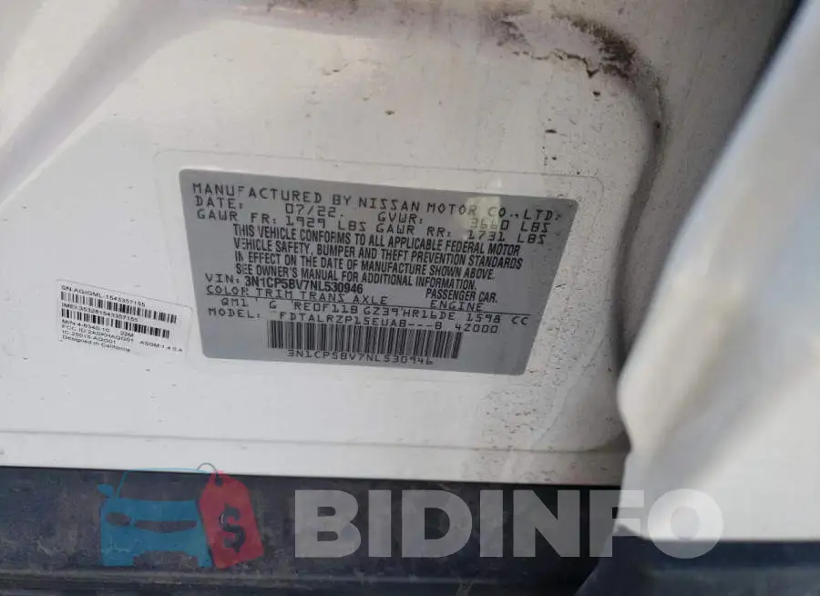 3N1CP5BV7NL530946 Photo# 12