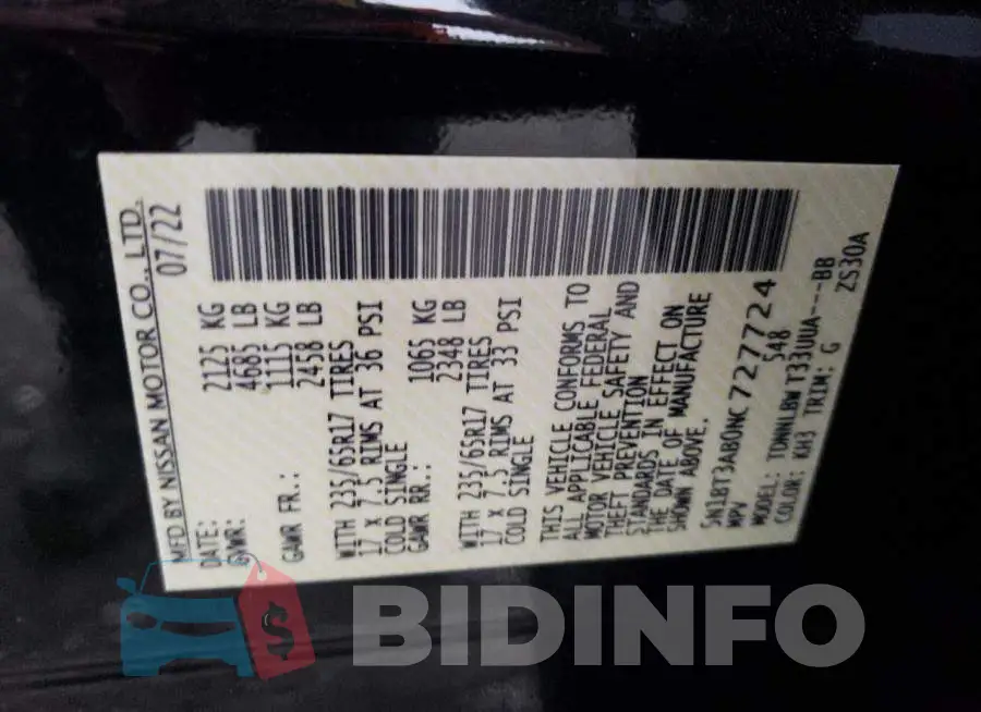 5N1BT3AB0NC727724 Photo# 13