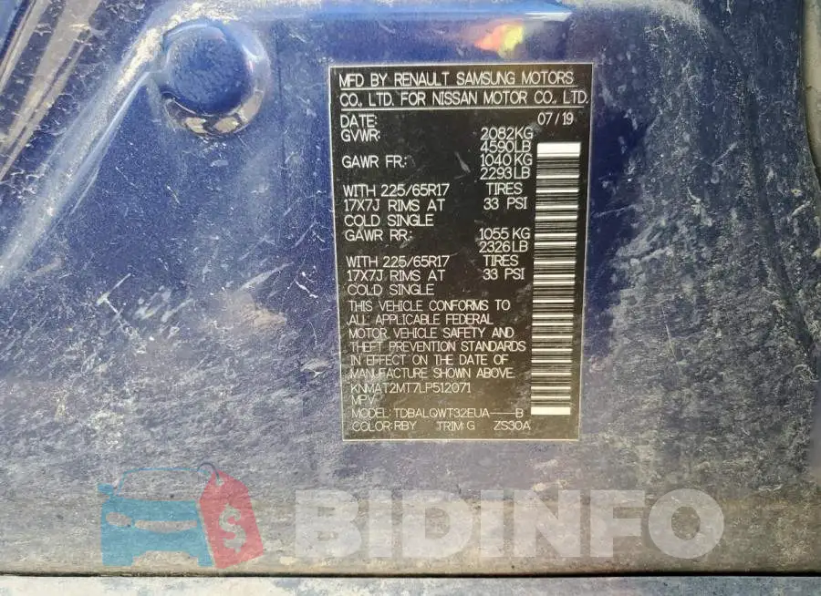 KNMAT2MT7LP512071 Photo# 12