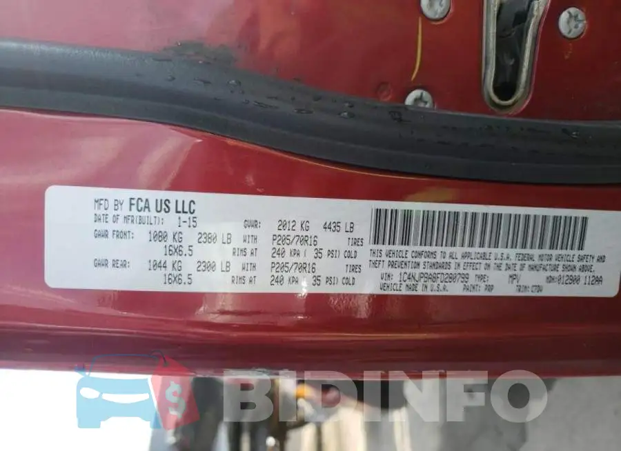 1C4NJPBA8FD280799 Photo# 12