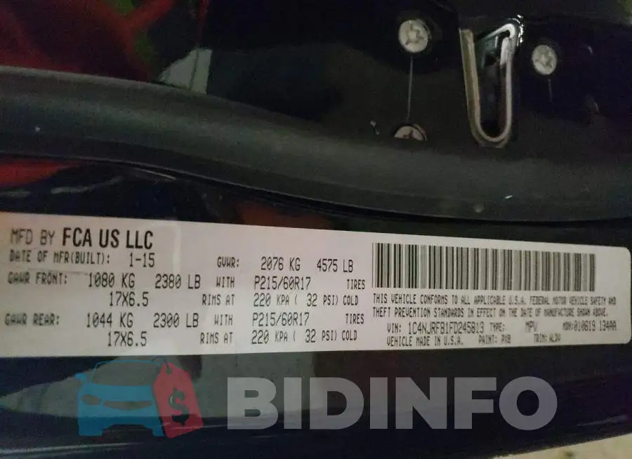 1C4NJRFB1FD245813 Photo# 13