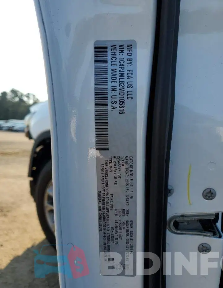 1C4PJMLB2MD105816 Photo# 14