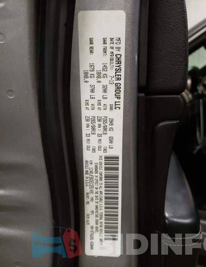 1C4RJFBG5EC251491 Photo# 13