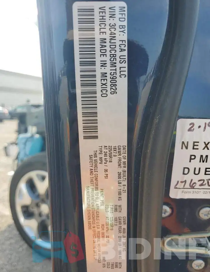 3C4NJDCB5MT590826 Photo# 14