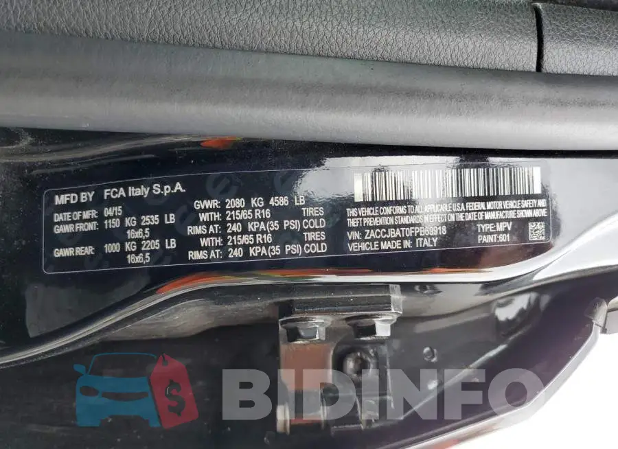 ZACCJBAT0FPB69918 Photo# 12