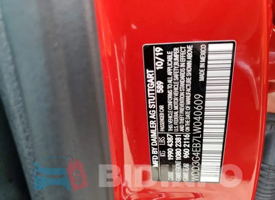 WDD3G4EB7LW040609 Photo# 12