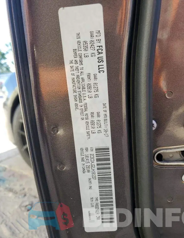 2C3CDXJG2JH181237 Photo# 12