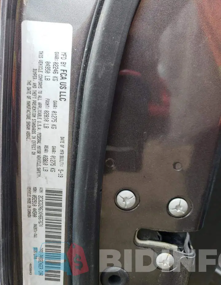 2C3CDZAG1KH667874 Photo# 12