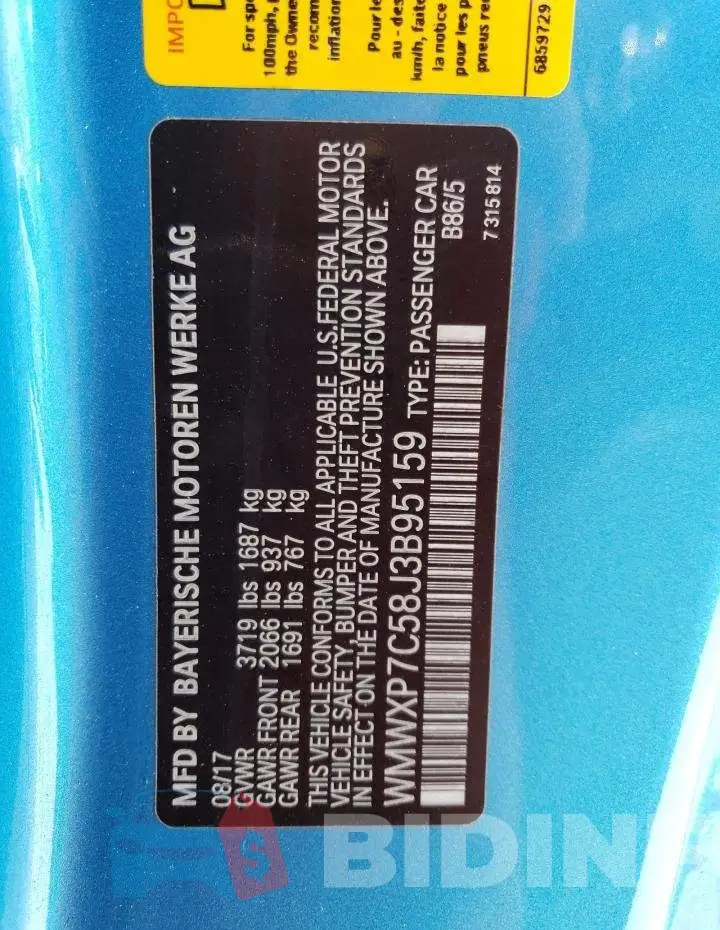 WMWXP7C58J3B95159 Photo# 12