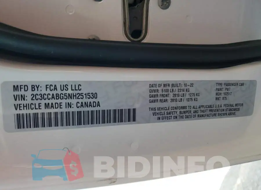 2C3CCABG5NH251530 Photo# 12