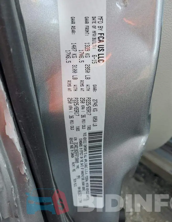 2C4RC1BG5FR718009 Photo# 13