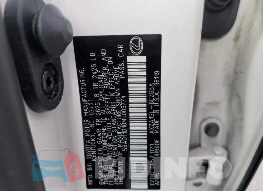 58AD11D10MU005774 Photo# 12
