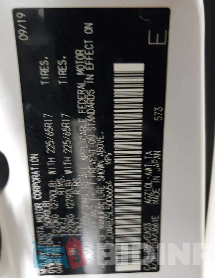 JTJDARBZ5L5006654 Photo# 12