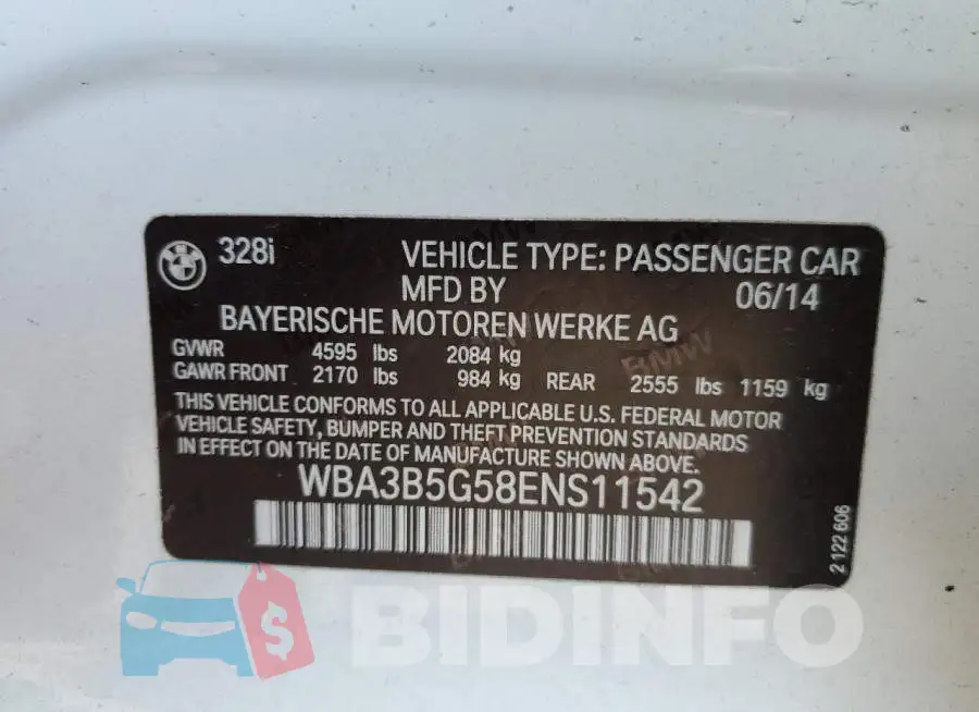 WBA3B5G58ENS11542 Photo# 13
