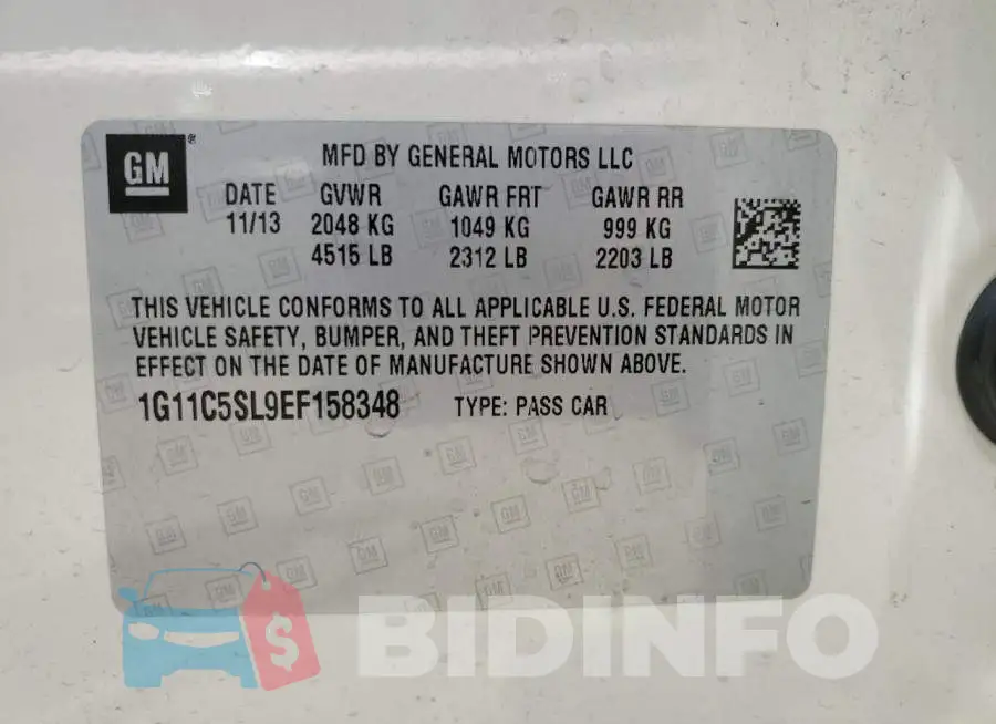 1G11C5SL9EF158348 Photo# 13