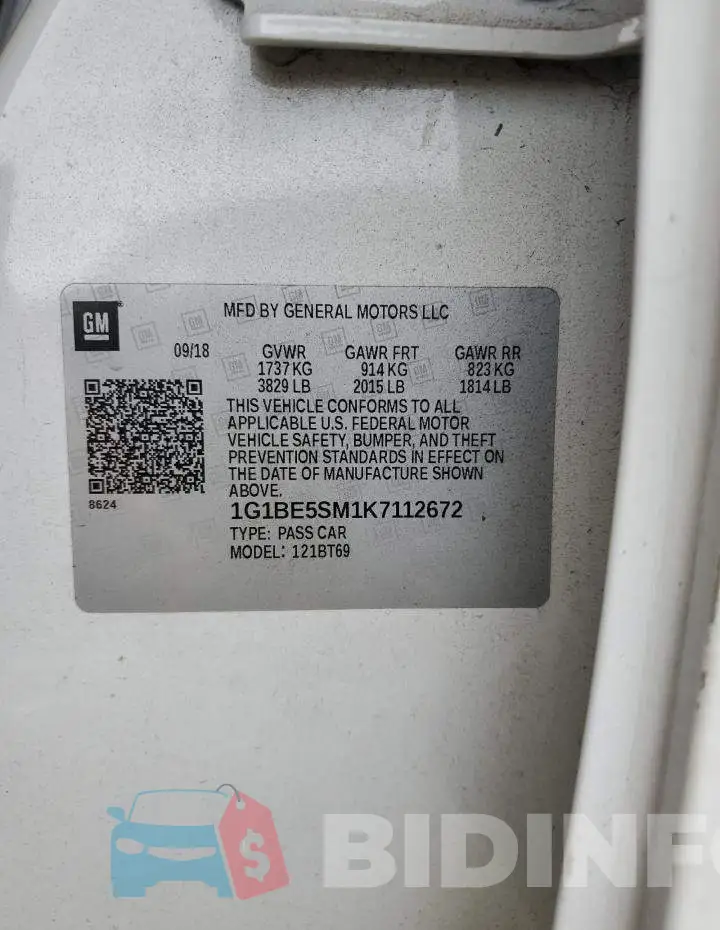 1G1BE5SM1K7112672 Photo# 12