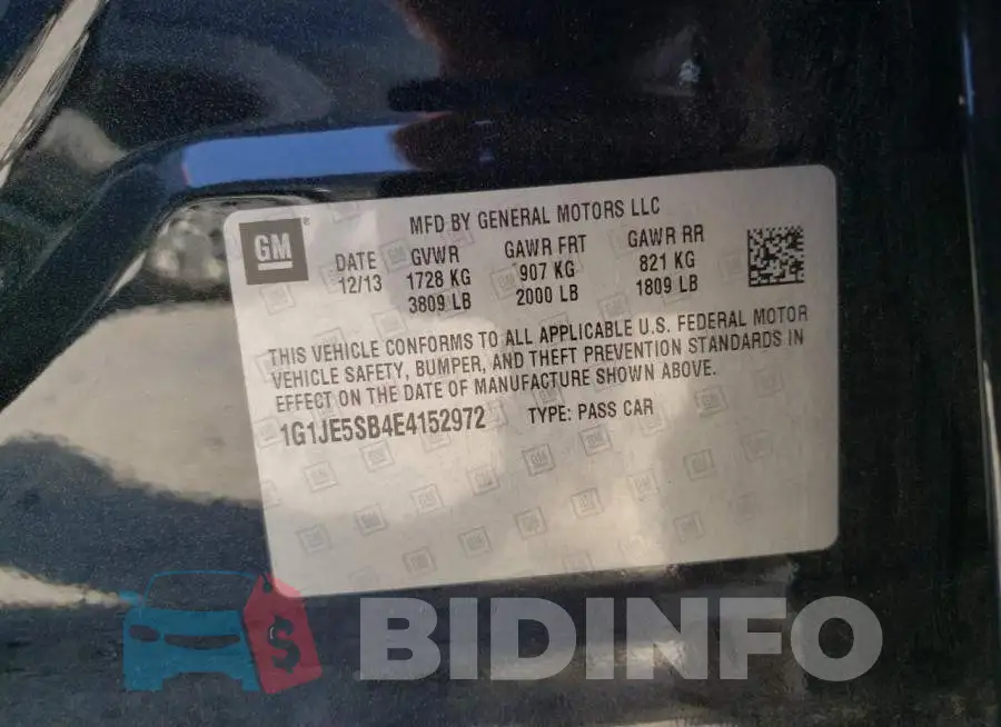 1G1JE5SB4E4152972 Photo# 12