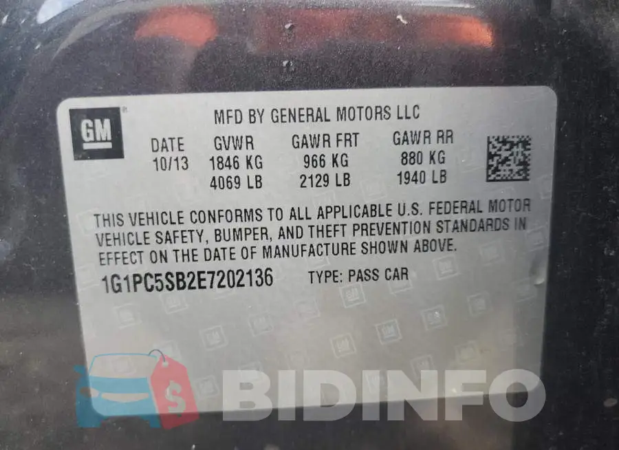 1G1PC5SB2E7202136 Photo# 12