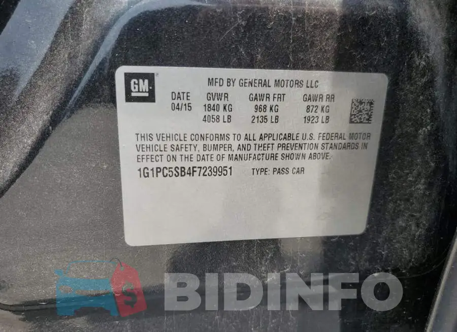 1G1PC5SB4F7239951 Photo# 12