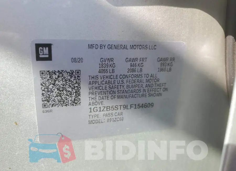 1G1ZB5ST9LF154609 Photo# 12