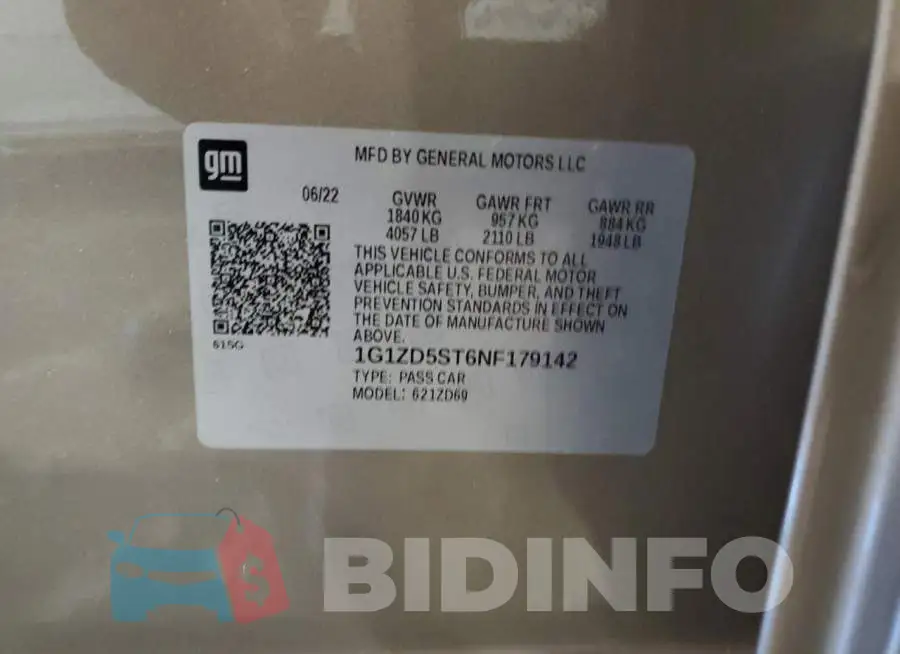 1G1ZD5ST6NF179142 Photo# 12