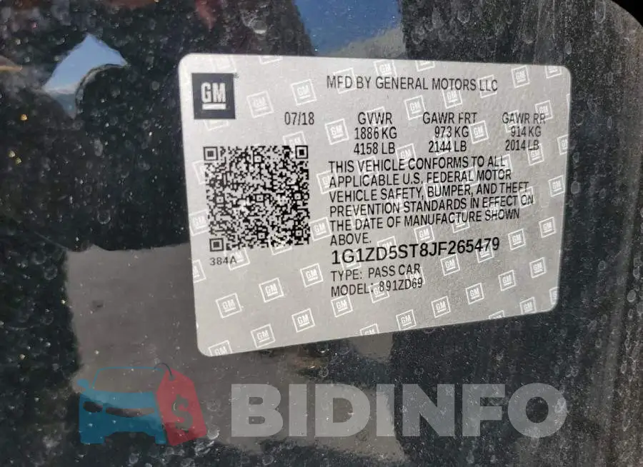 1G1ZD5ST8JF265479 Photo# 12