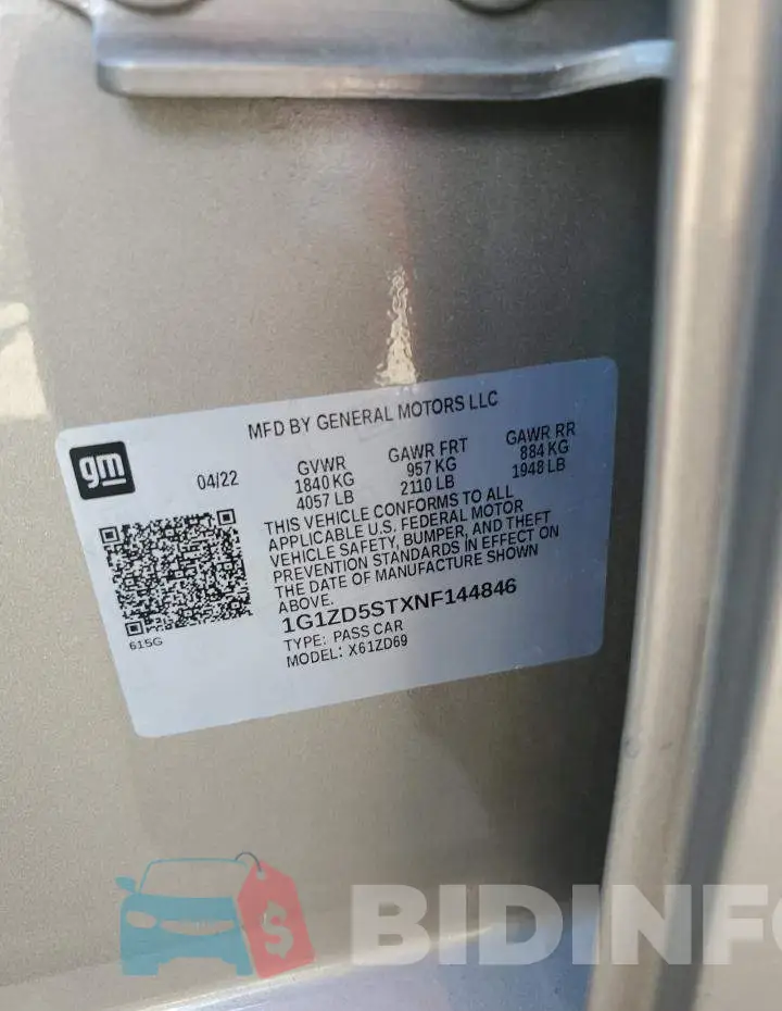 1G1ZD5STXNF144846 Photo# 12