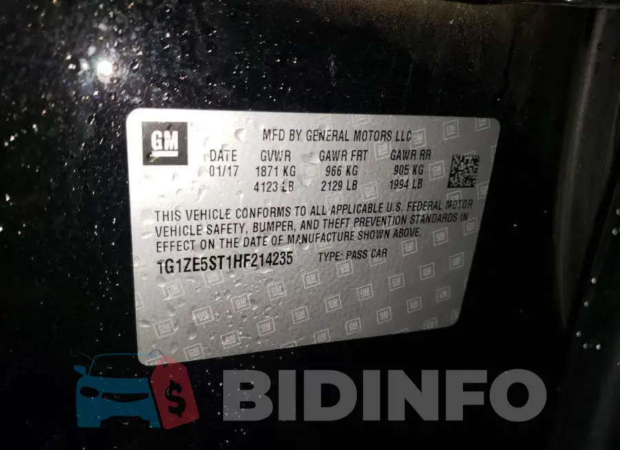 1G1ZE5ST1HF214235 Photo# 12