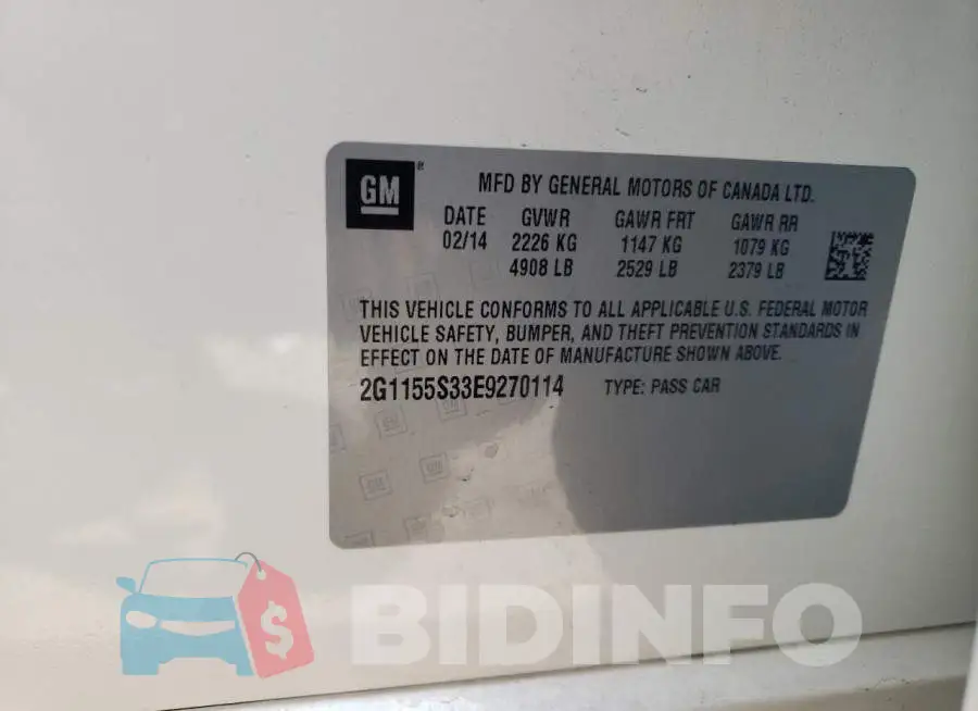 2G1155S33E9270114 Photo# 12