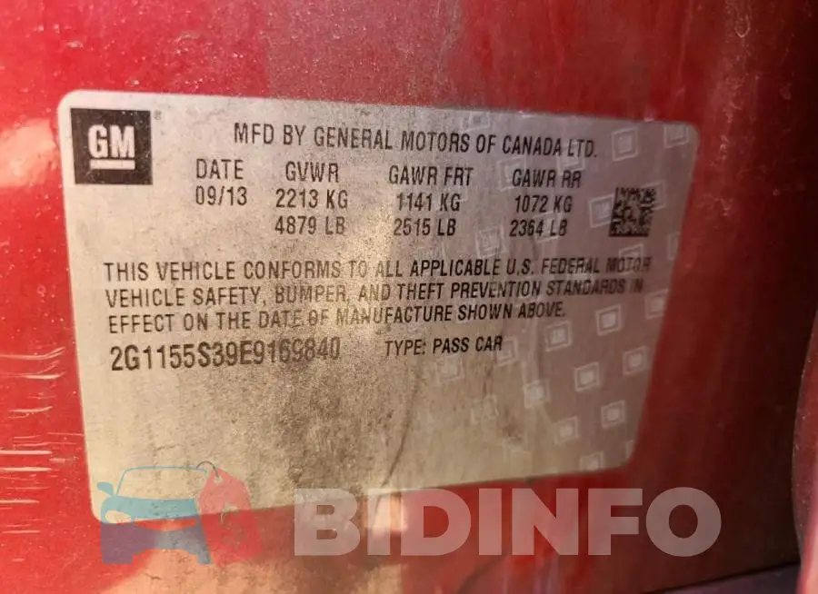 2G1155S39E9169840 Photo# 12