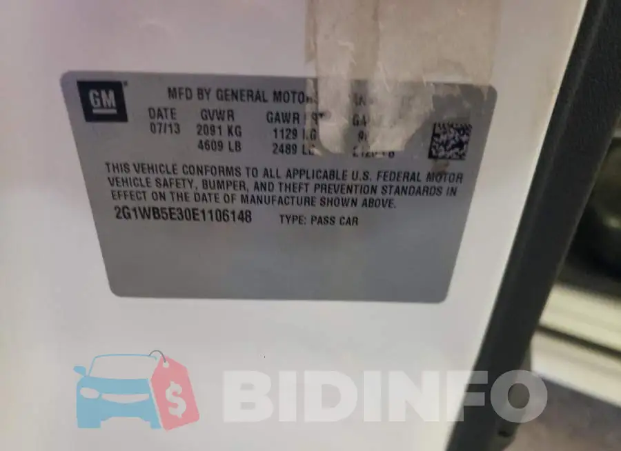 2G1WB5E30E1106148 Photo# 12