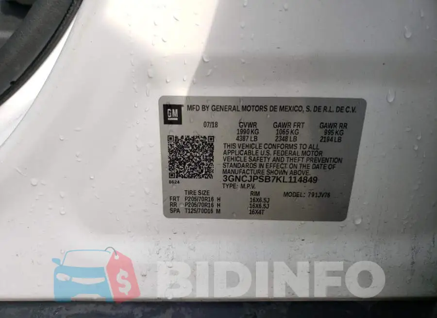 3GNCJPSB7KL114849 Photo# 13