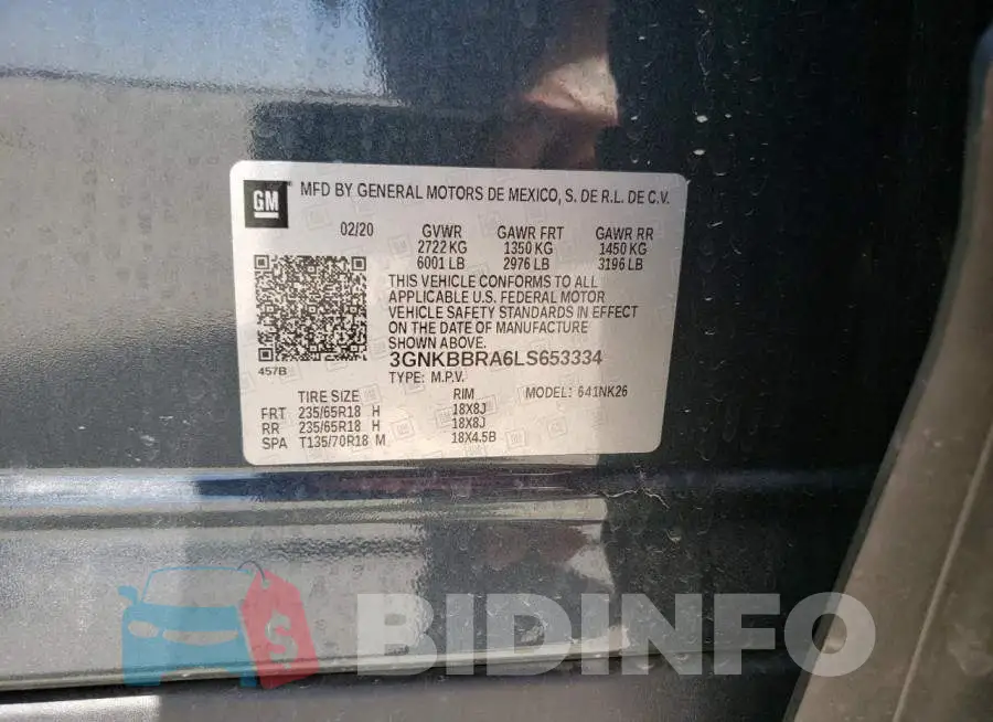 3GNKBBRA6LS653334 Photo# 12