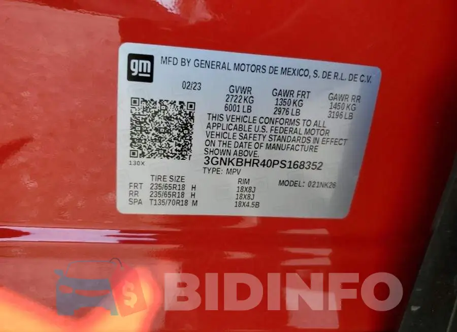 3GNKBHR40PS168352 Photo# 13