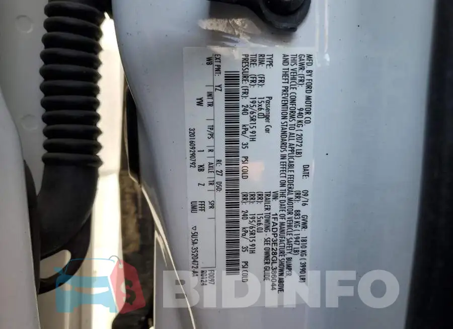 1FADP3E28GL386044 Photo# 12