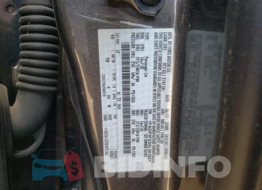 1FADP3F23HL301921 Photo# 12