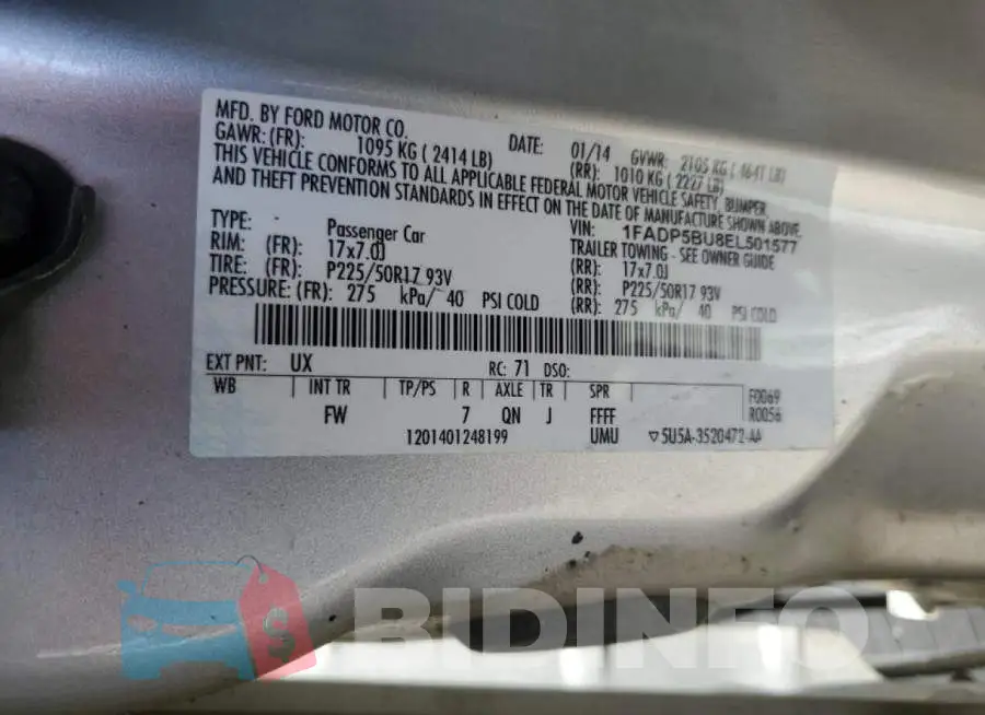 1FADP5BU8EL501577 Photo# 12
