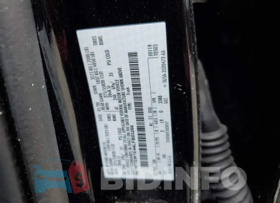 1FTEW1E44LFB03266 Photo# 13