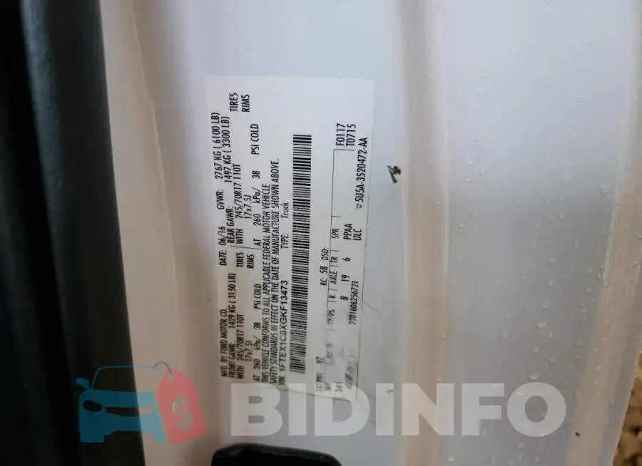 1FTEX1C8XGKF13473 Photo# 12