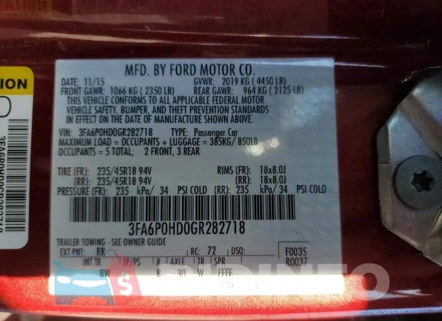 3FA6P0HD0GR282718 Photo# 12