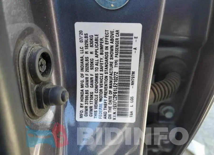 19XFC2F61LE210272 Photo# 13