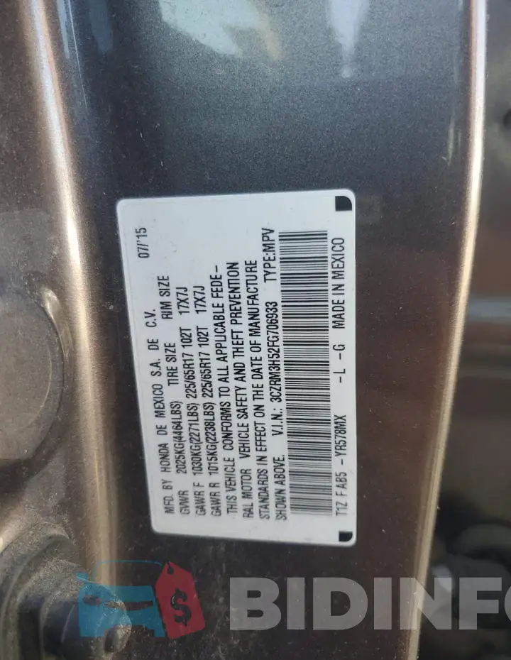 3CZRM3H52FG706933 Photo# 12