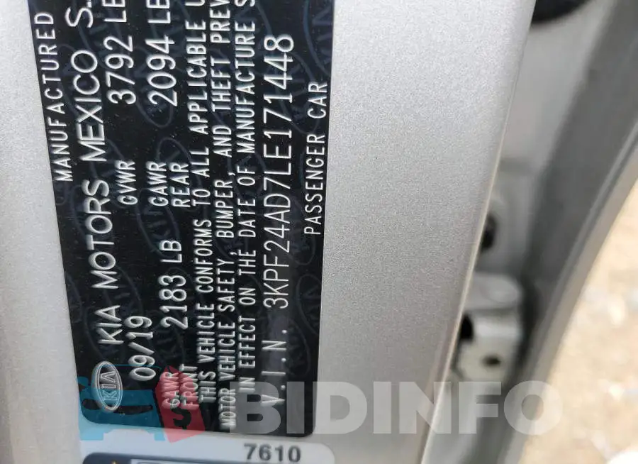 3KPF24AD7LE171448 Photo# 12