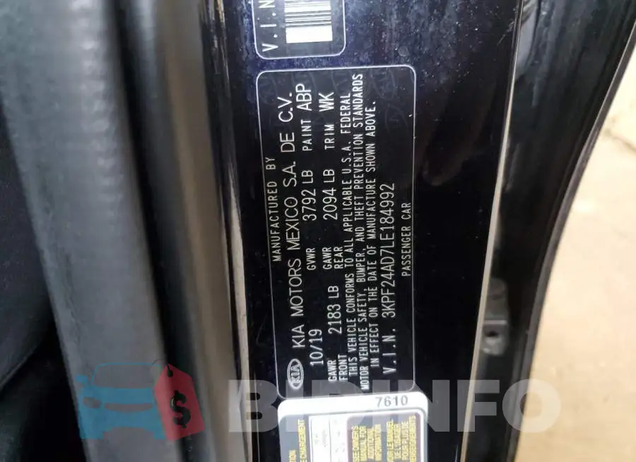 3KPF24AD7LE184992 Photo# 12