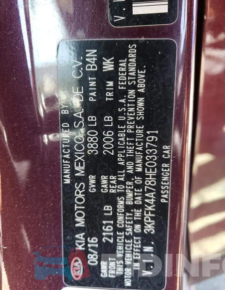3KPFK4A78HE033791 Photo# 12