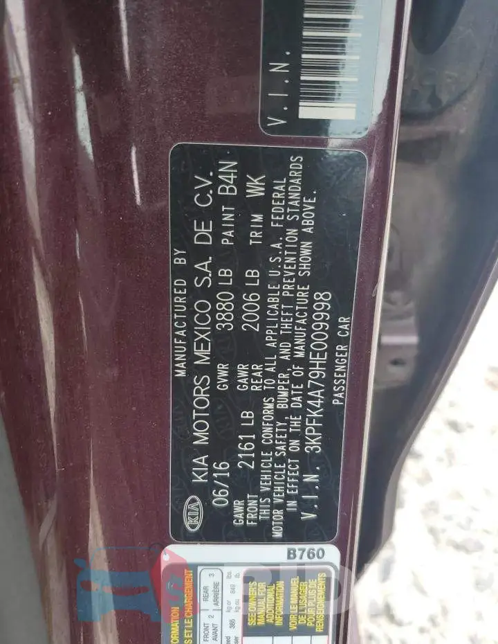 3KPFK4A79HE009998 Photo# 12