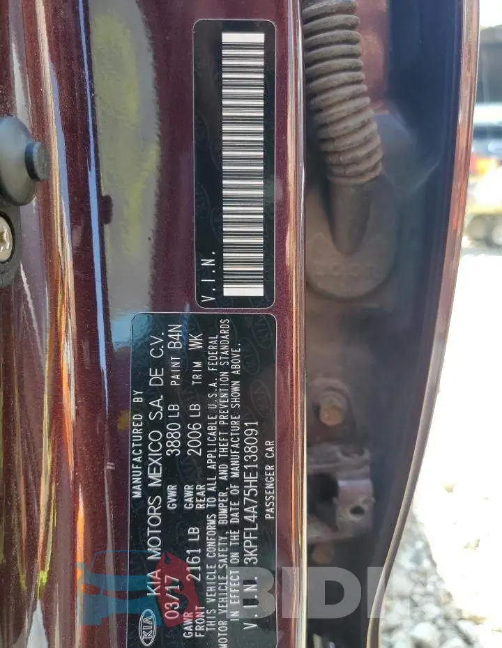 3KPFL4A75HE138091 Photo# 13