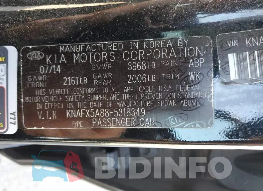 KNAFX5A88F5318349 Photo# 12