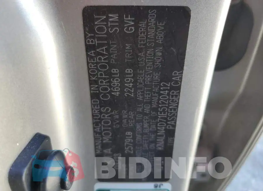KNALN4D71E5120412 Photo# 12