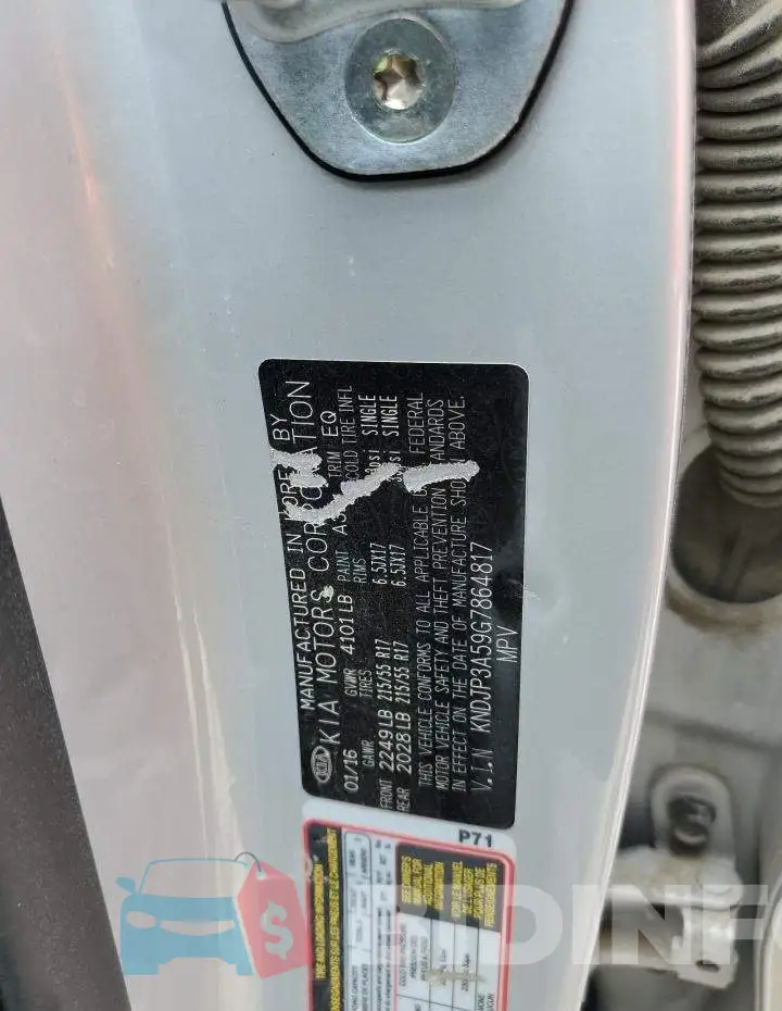 KNDJP3A59G7864817 Photo# 12